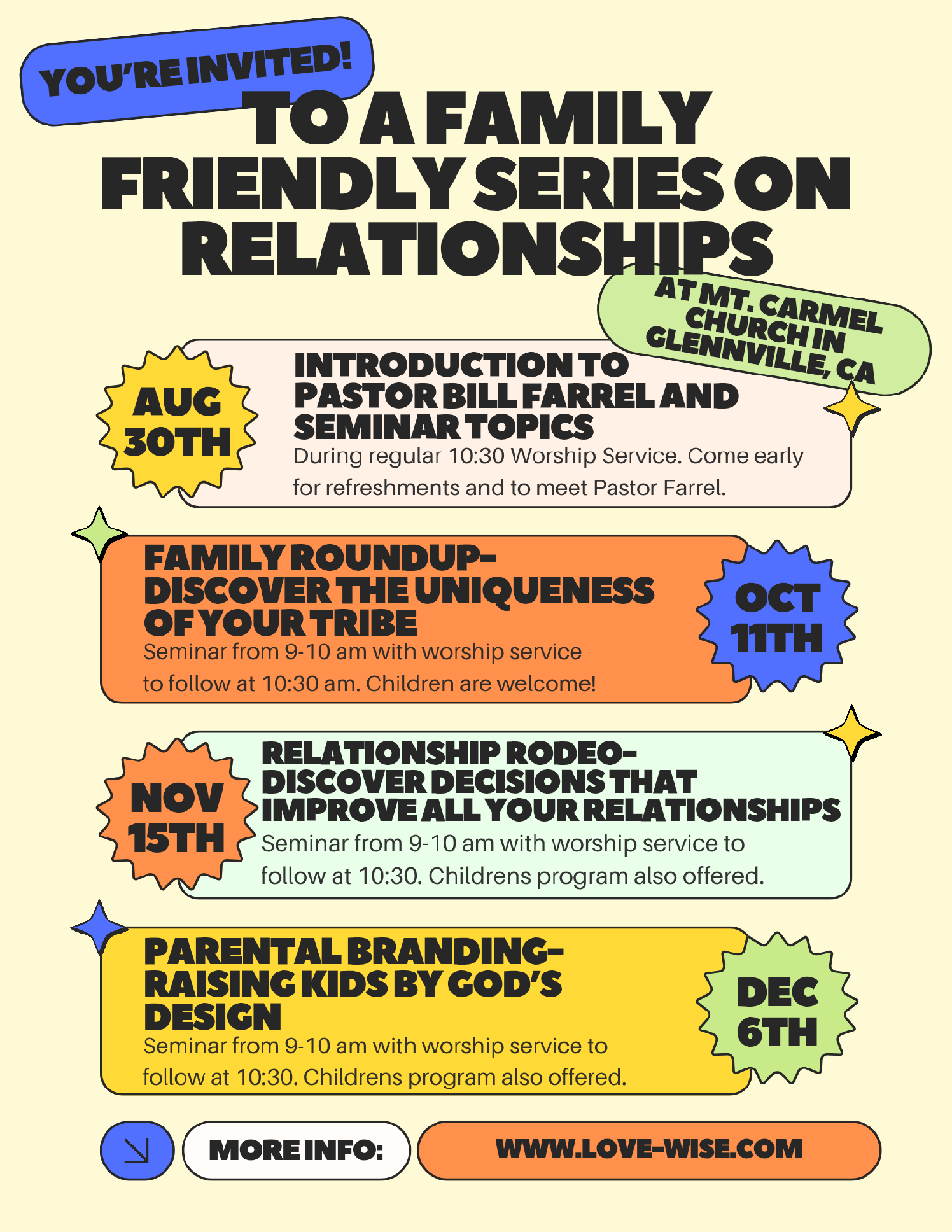 Family Friendly Relationship Series